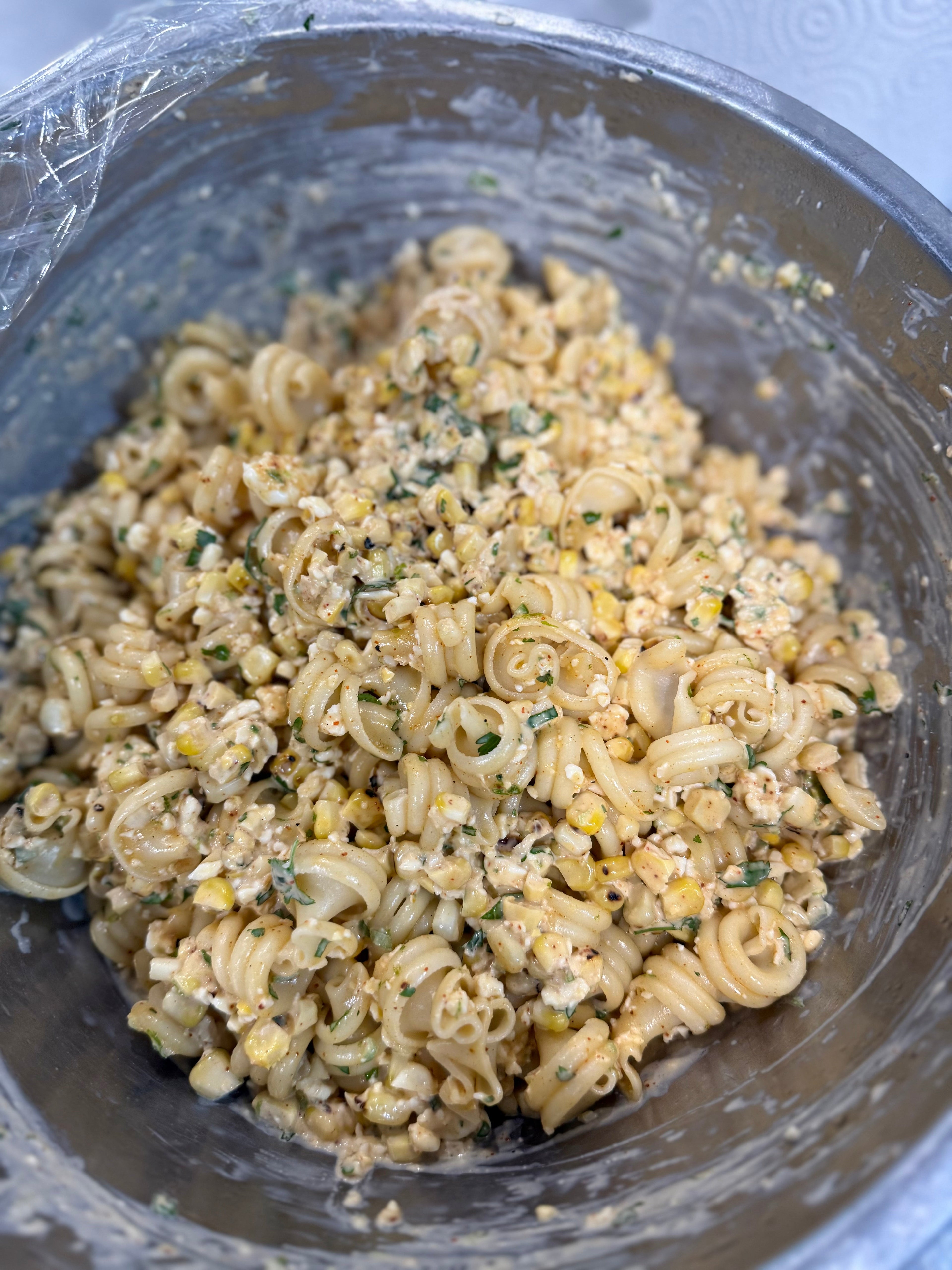 Street Corn Vesuvio Pasta Salad